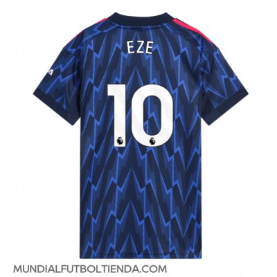 Camiseta Arsenal Eberechi Eze #10 Segunda Equipación Replica 2025-26 para mujer mangas cortas Camiseta Arsenal Eberechi Eze #10 Segunda Equipación Replica 2025-26 para mujer mangas cortas